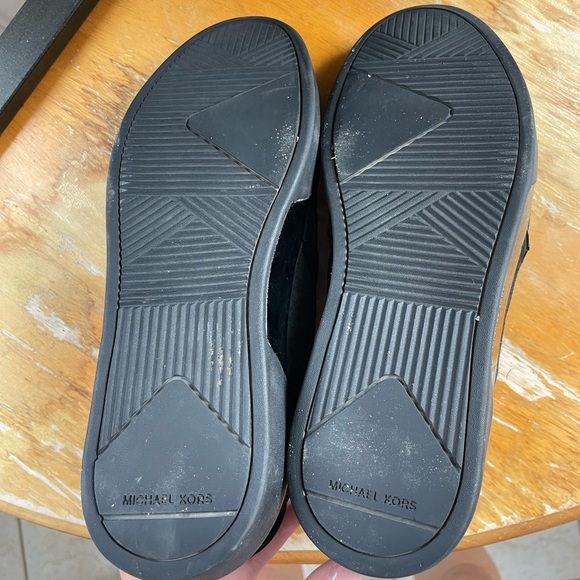 Michael Kors Black suede loafers with gunmetal black detailing - Picture 5 of 5